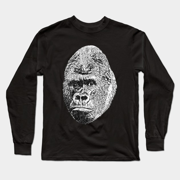 Gorilla Herbivore Vegan T-Shirt, Excellent Gift Tee For animal lover, Vegetarian Women and Men Long Sleeve T-Shirt by junghc1